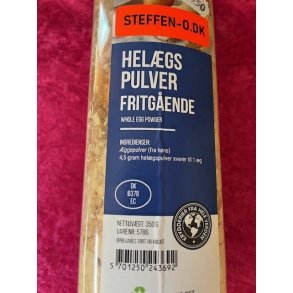 g Hele pulver Dse