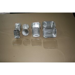 Alubakke 500 gr m/lg 10 stk