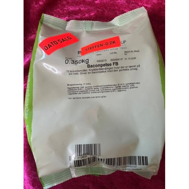 Baconp�lse "FB" DATO SALG 1/10-2026