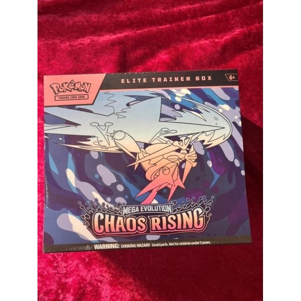 Pokemon Elite Trainer box Chaos Rising boks MAX 2STK. PR/HUSSTAND