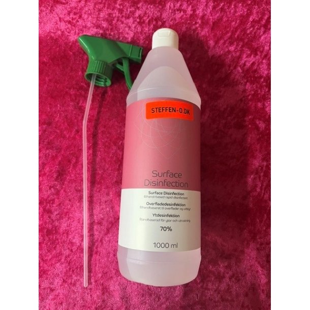 Desinfektion med Ethanol inc spray dysse.1,0Ltr