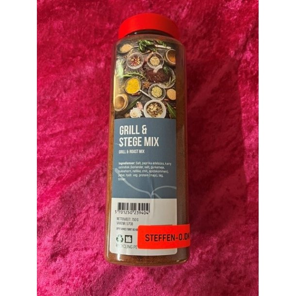 Grill Stege krydderi d�se 750gr