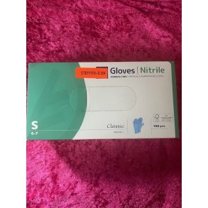 Nitril Handske Bl� Str S  200stk  
