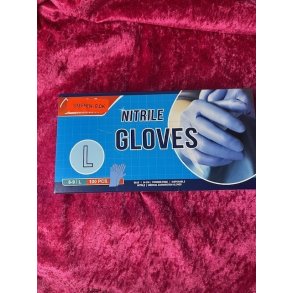 Nitril Handske Bl Str L  100stk  