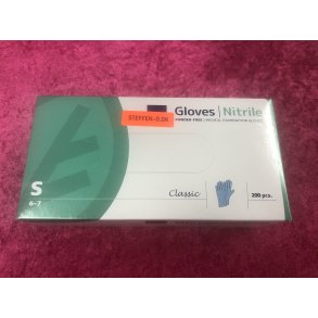 Nitril Handske Bl Str S  200stk  