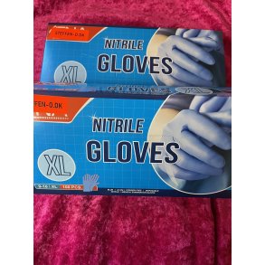 Nitril Handske Bl Str  XL 100stk