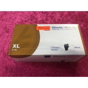 Nitril Handske Sort Str XL  180Stk