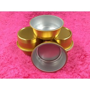 Patebakke Guld med Lg 10stk