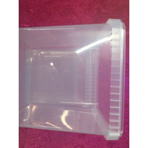 Plastbtte firkantet 5,0ltr. Med lg 1stk