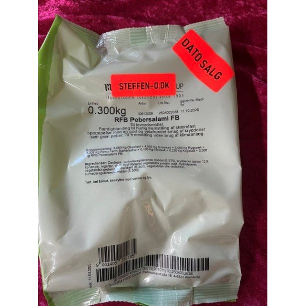 Rfb Pebersalami "FB" DATO SALG 11/10-2026