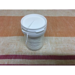 Rulleplse garn 175 mtr. hvidt