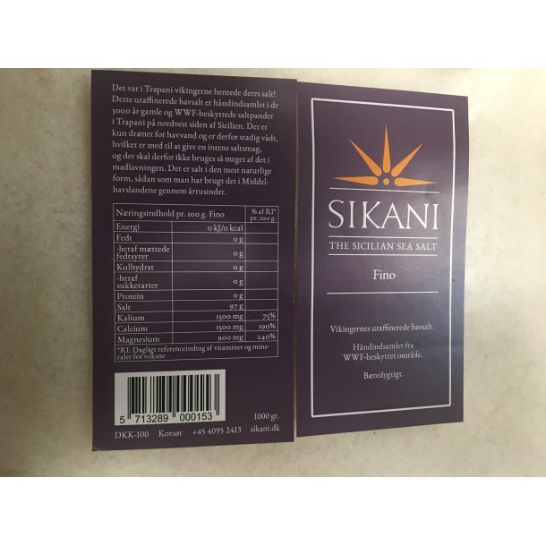Sikani hav salt 1,0Kg.