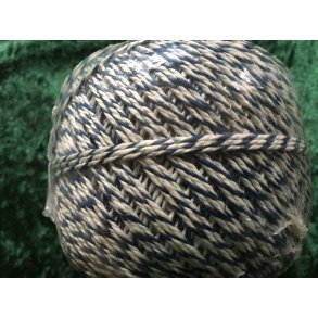 Snrregarn Hvid/Bl 4Trd