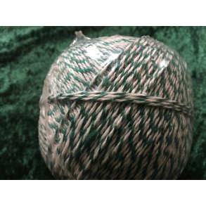 Snrregarn Hvid/Grn 4Trd