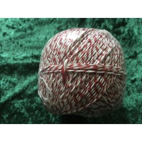 Snrregarn Hvid/Rd 4trd